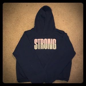 Navy blue "strong" sweatshirt